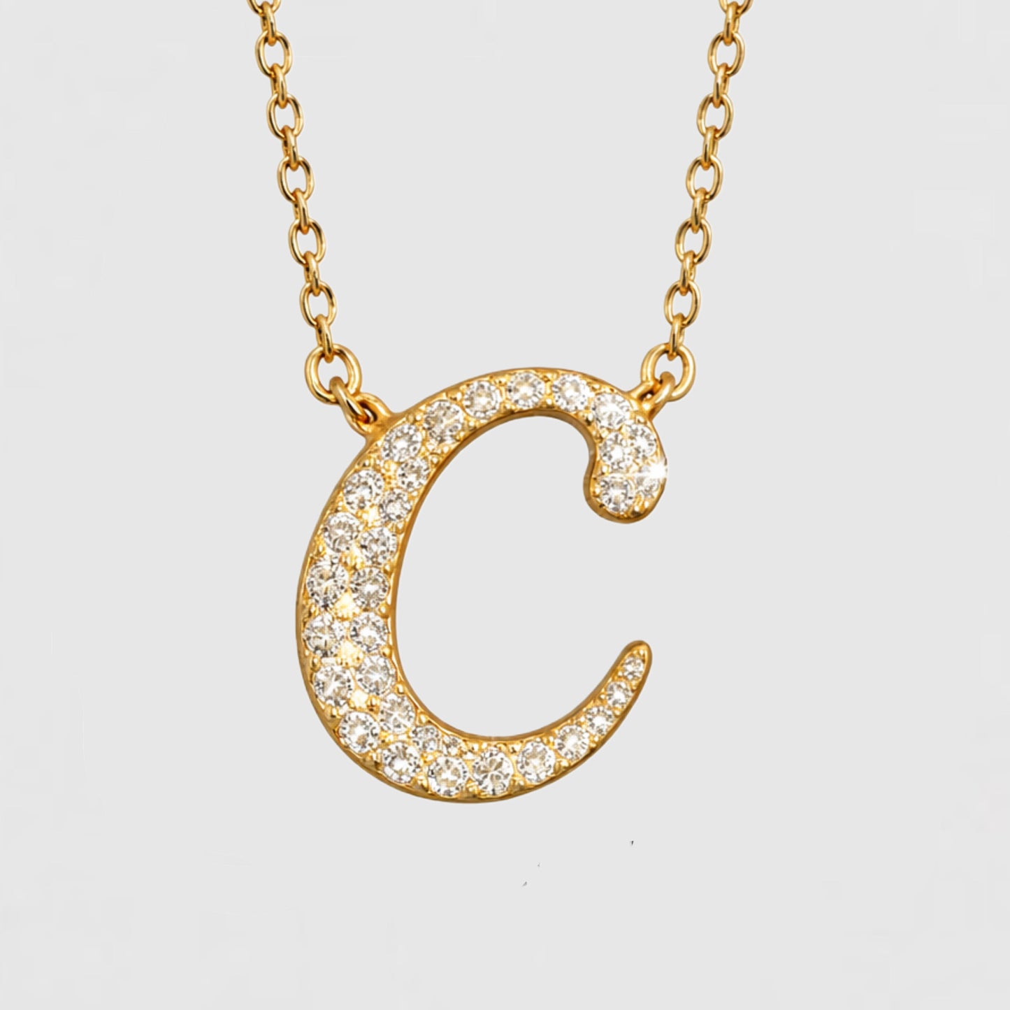 Moissanite Letter Necklaces