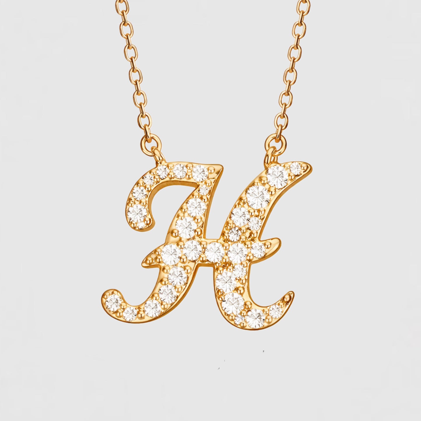Moissanite Letter Necklaces