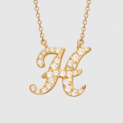 Moissanite Letter Necklaces