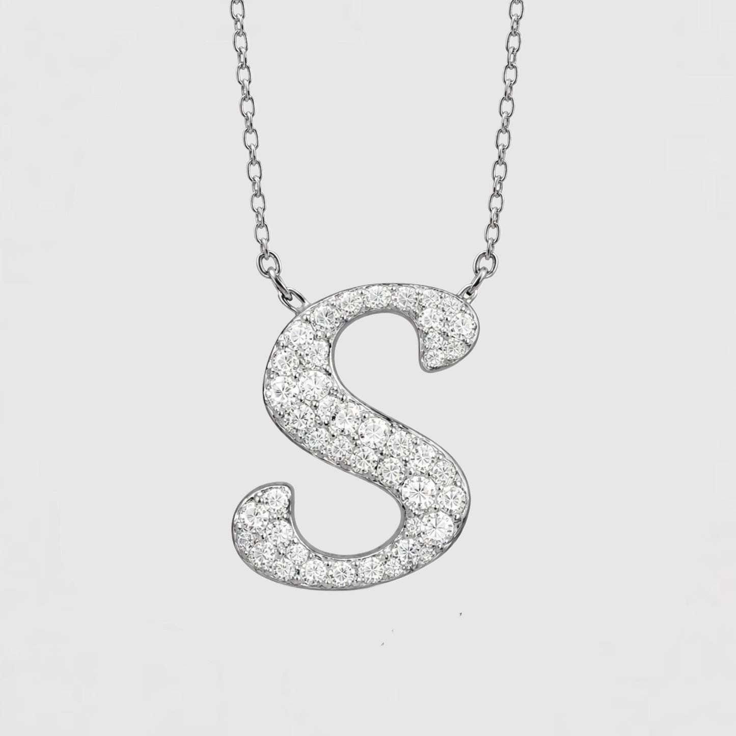 Moissanite Letter Necklaces