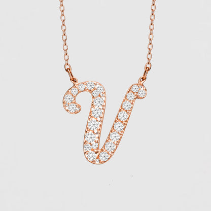 Moissanite Letter Necklaces