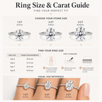 Moissanite Oval Ring
