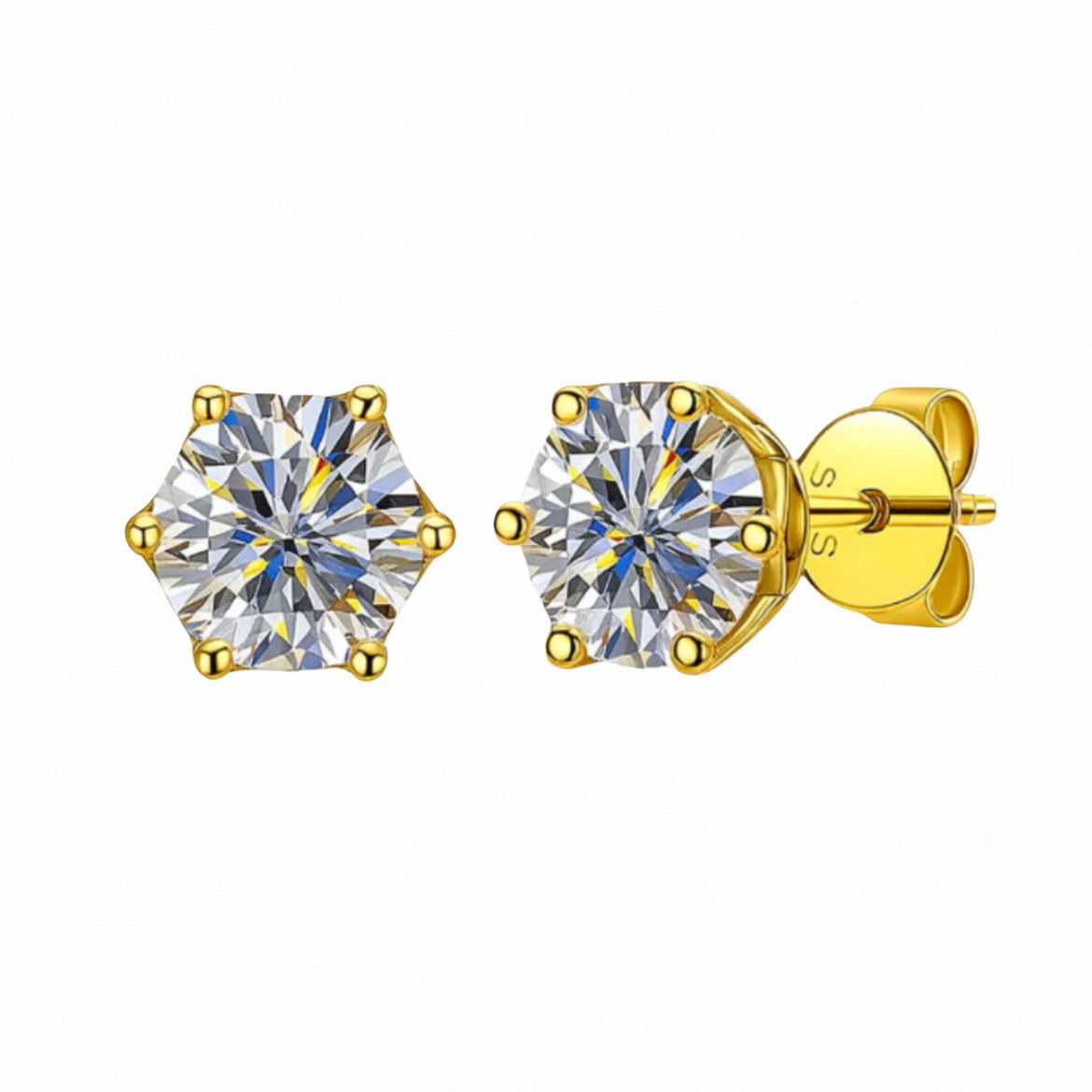Moissanite Stud Earrings