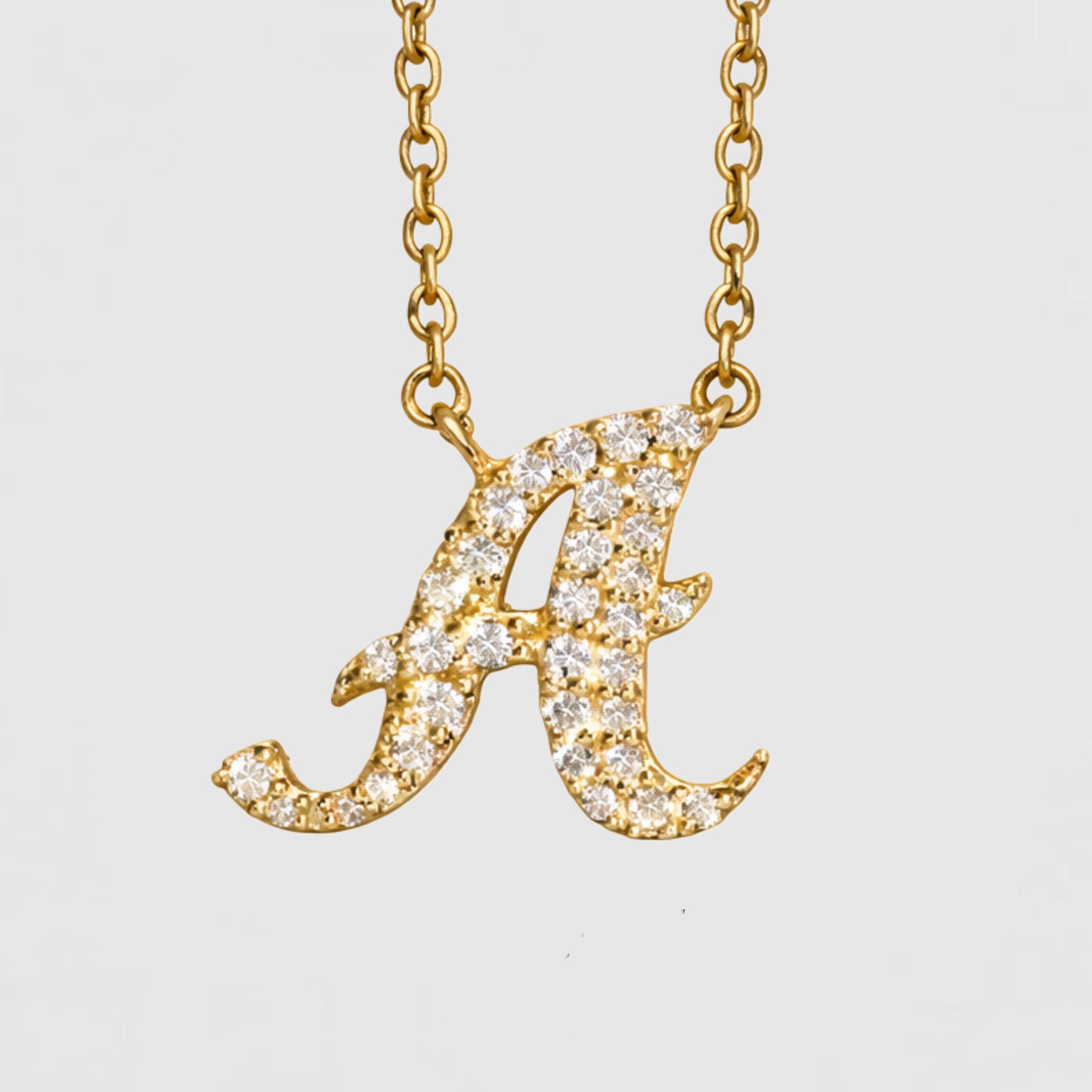 Moissanite Letter Necklaces