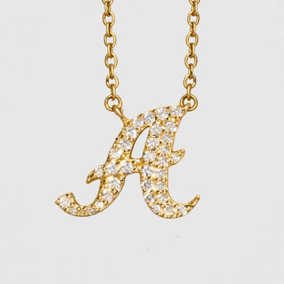 Moissanite Letter Necklaces