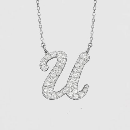 Moissanite Letter Necklaces