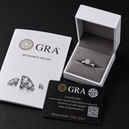 Moissanite Stud Ring