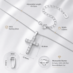 Moissanite Cross Necklace