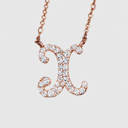 Moissanite Letter Necklaces