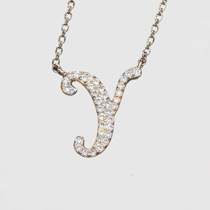 Moissanite Letter Necklaces