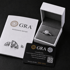 Moissanite Square Halo Ring