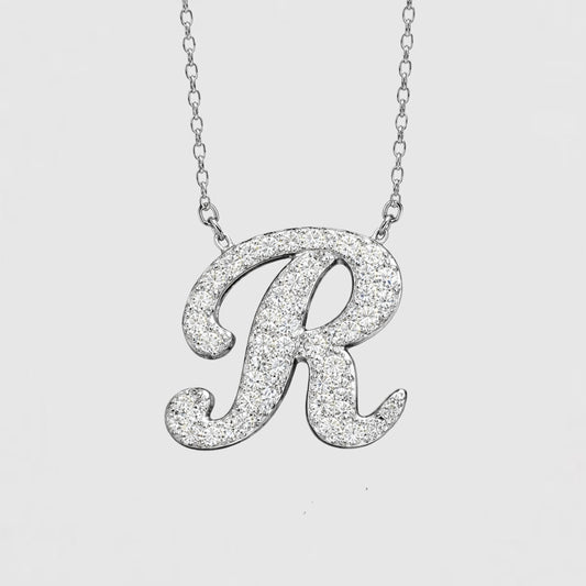 Moissanite Letter Necklaces