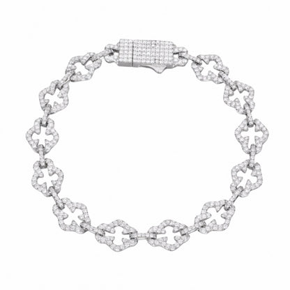 Moissanite Cross Bracelet