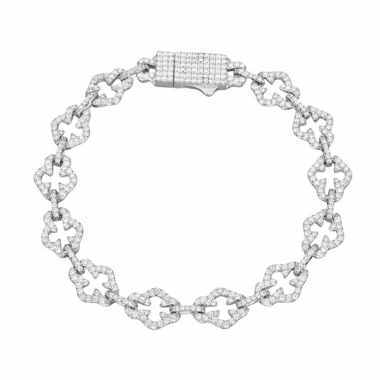 Moissanite Cross Bracelet
