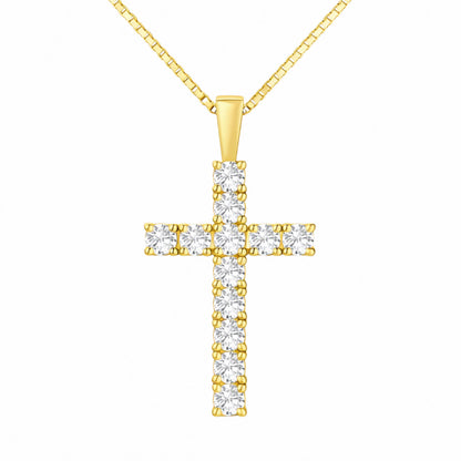 Moissanite Cross Necklace