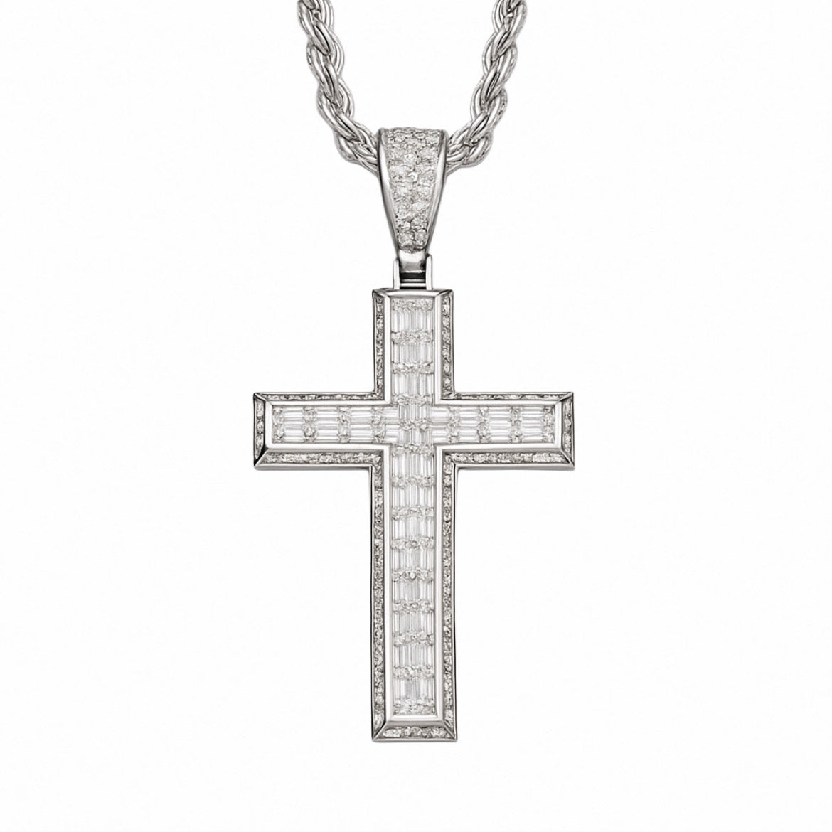 Moissanite Cross Necklace