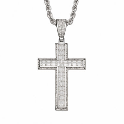 Moissanite Cross Necklace