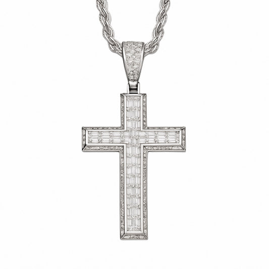 Moissanite Cross Necklace