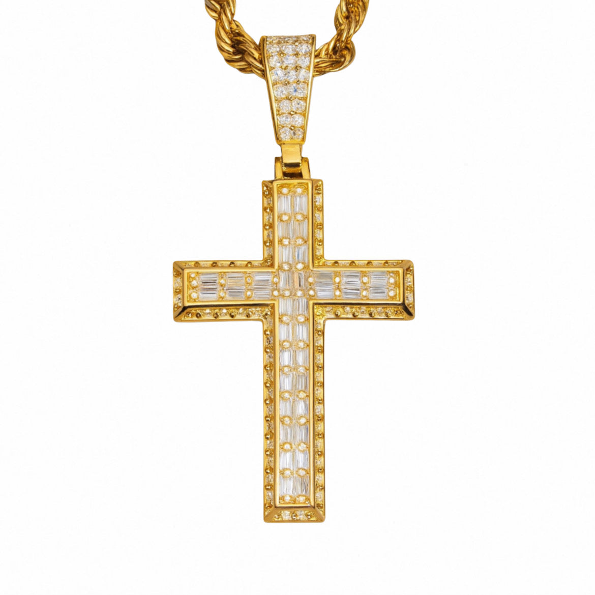 Moissanite Cross Necklace
