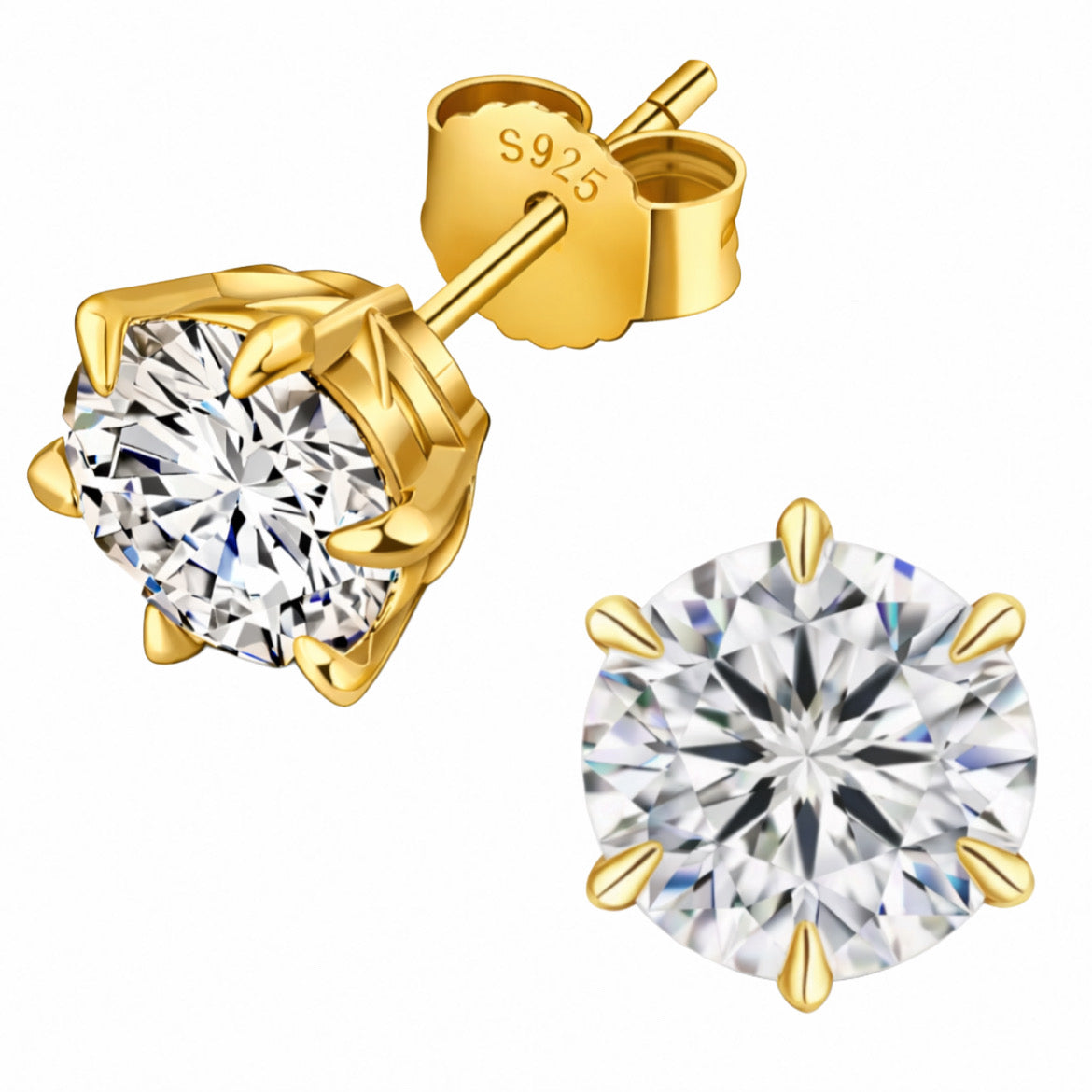 Moissanite Stud Earrings