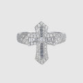 Moissanite Cross Ring
