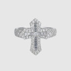 Moissanite Cross Ring