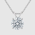 Moissanite Stud Necklace