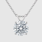 Moissanite Stud Necklace