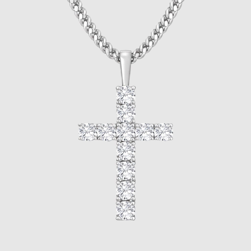Moissanite Cross Necklace