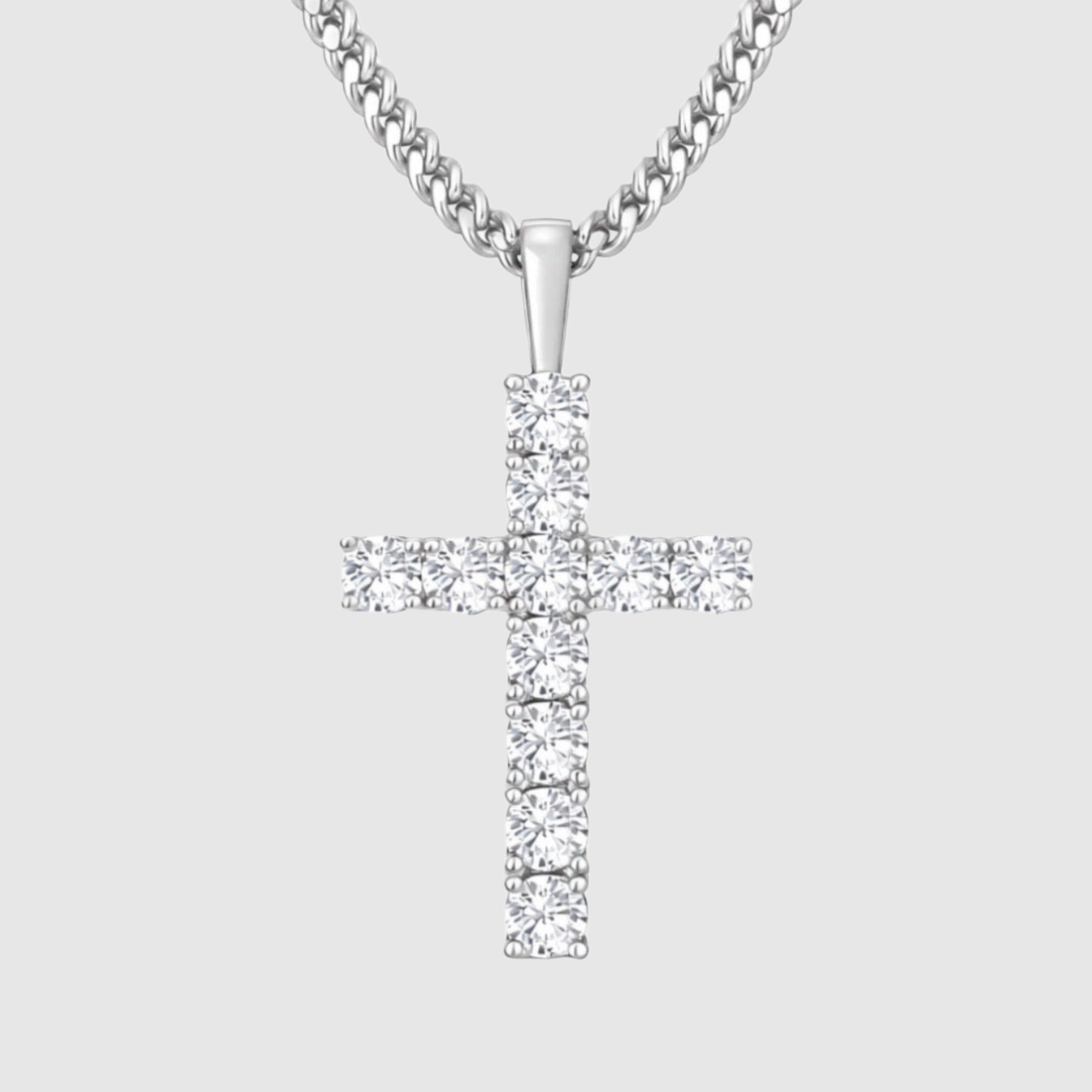 Moissanite Cross Necklace