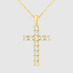 Moissanite Cross Necklace