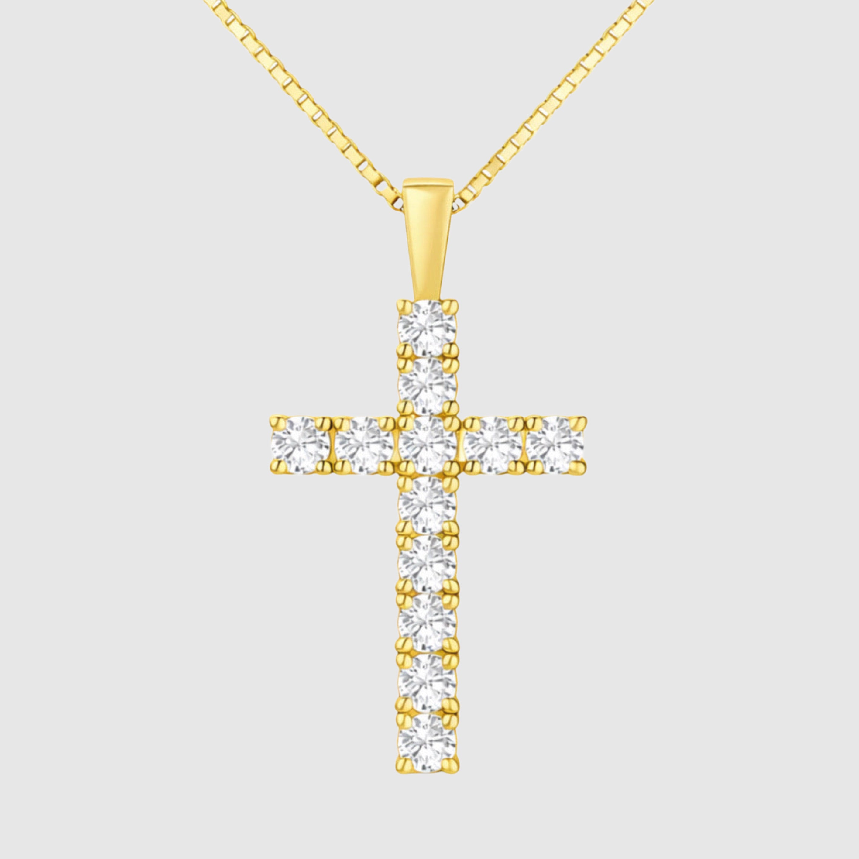 Moissanite Cross Necklace