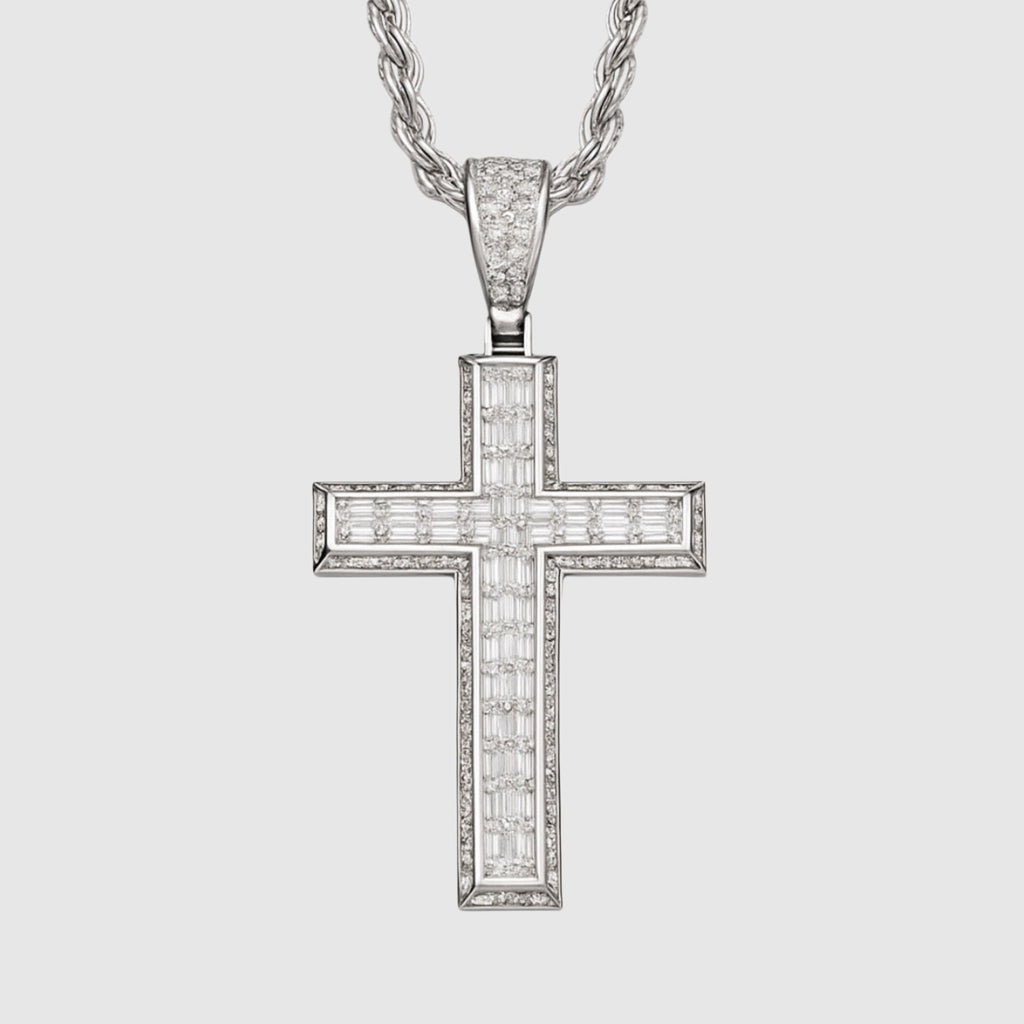 Moissanite Cross Necklace