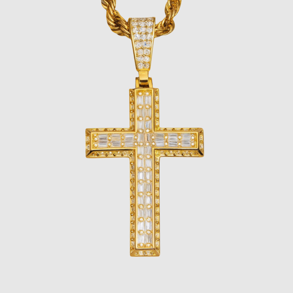 Moissanite Cross Necklace