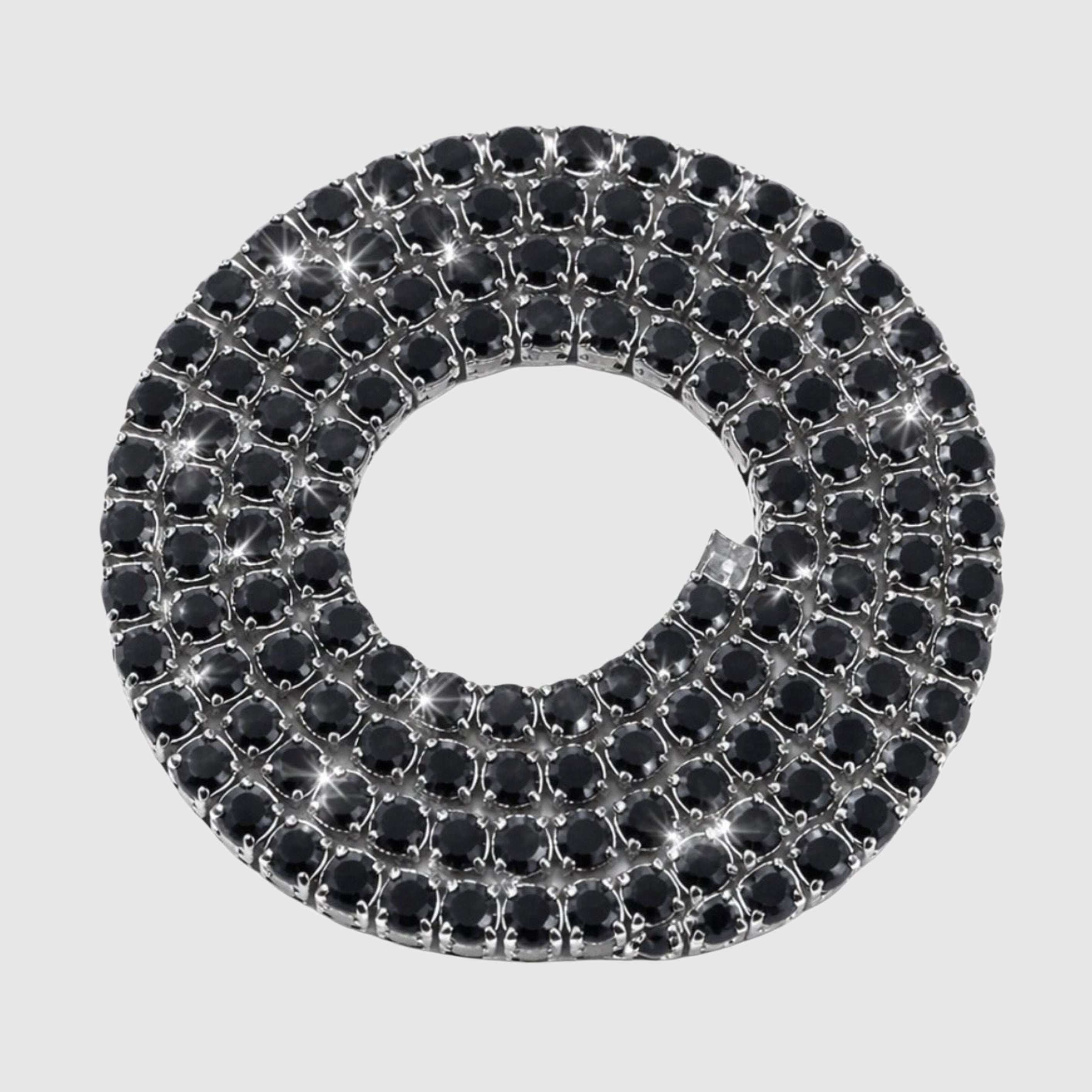 Cadena de tenis negra