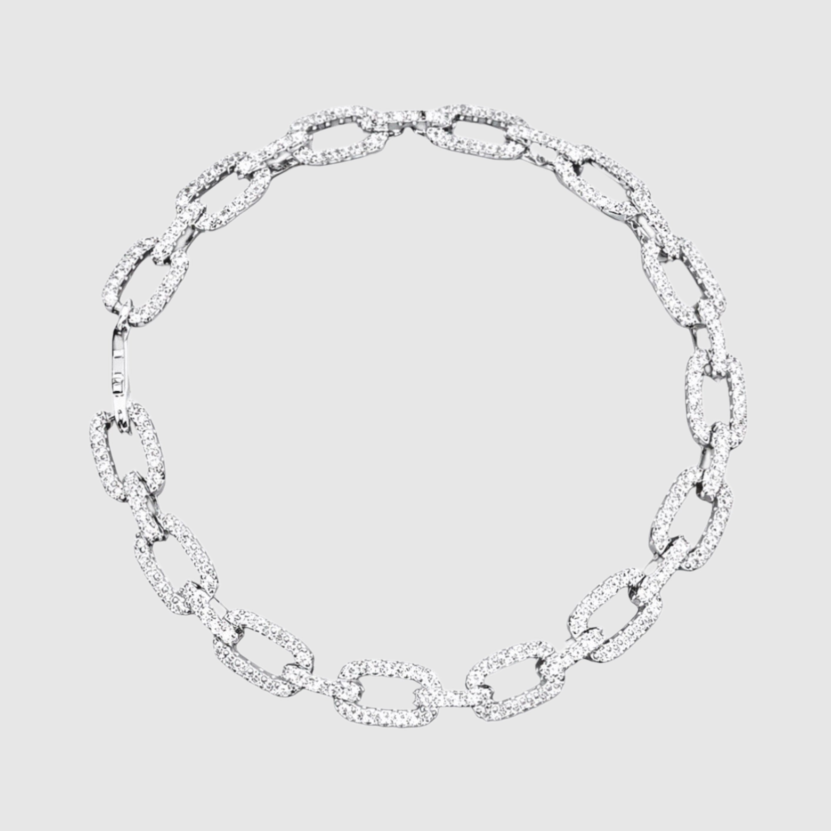 Moissanit Infinity Cuban Armband