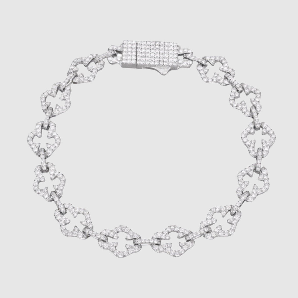 Moissanite Cross Bracelet