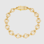 Moissanite Cross Bracelet