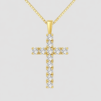 Moissanite Cross Necklace