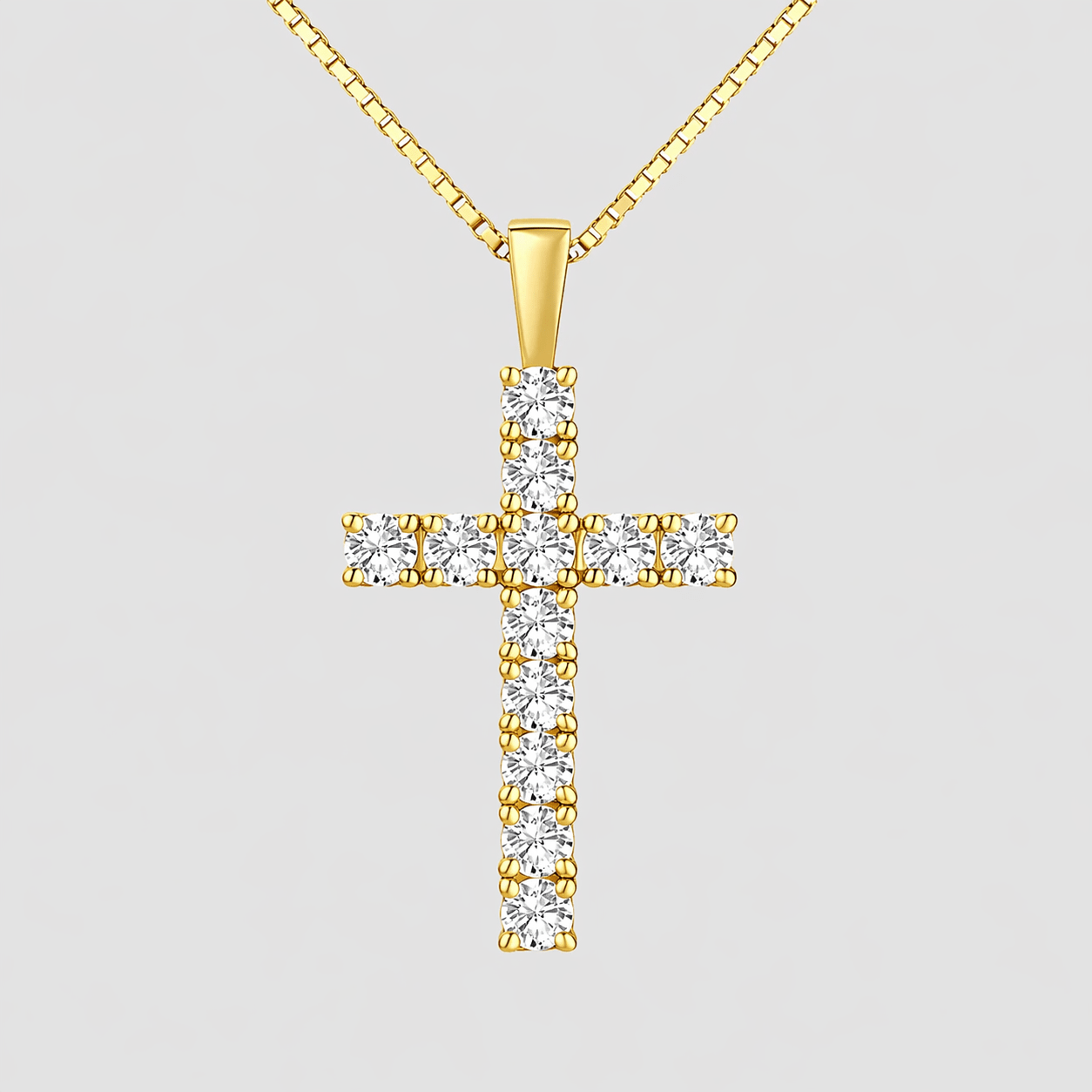 Moissanite Cross Necklace