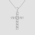 Moissanite Cross Necklace