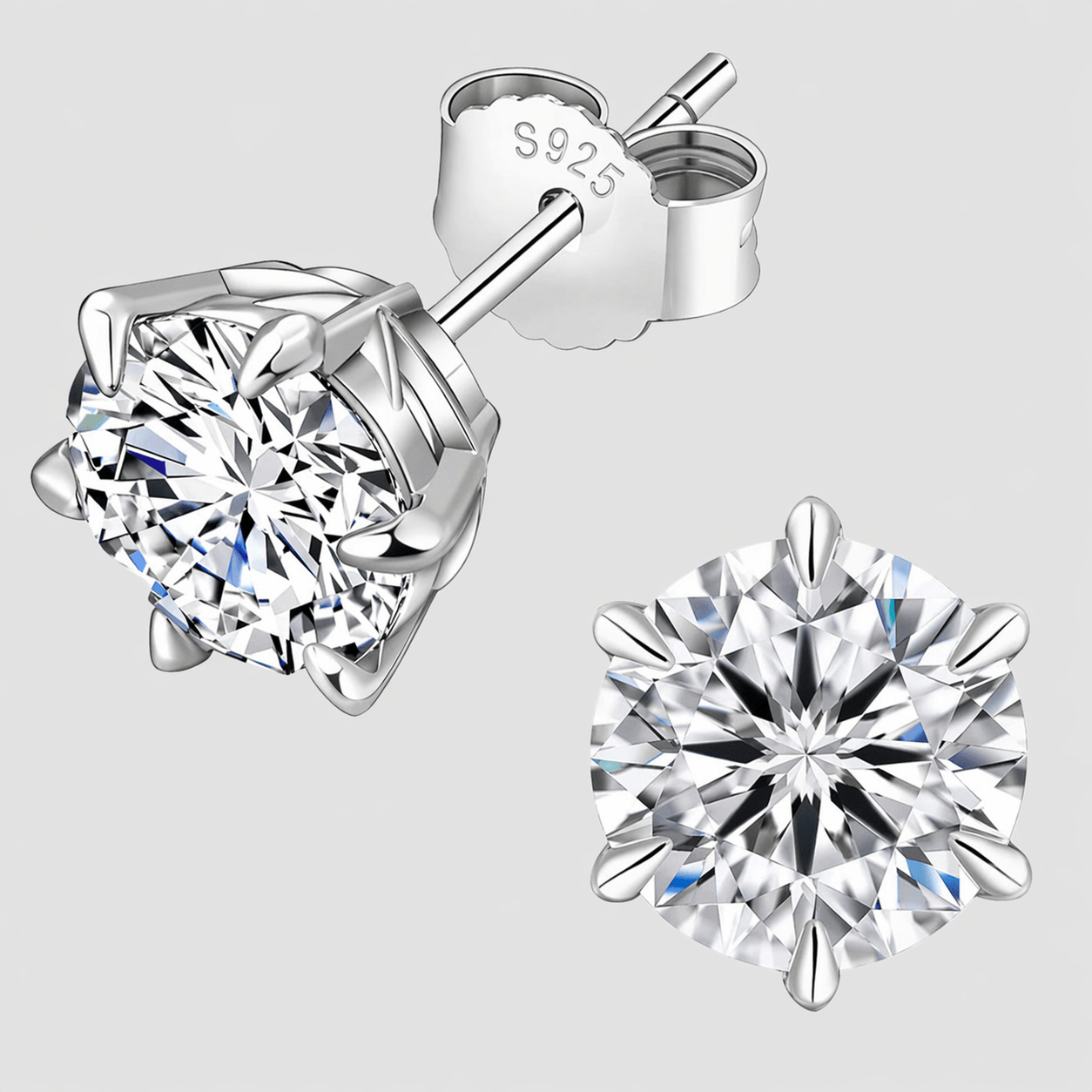 Moissanite Stud Earrings