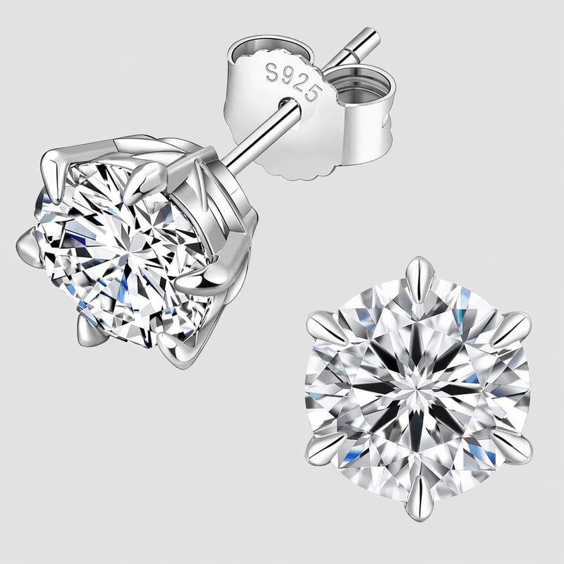 Moissanite Stud Earrings