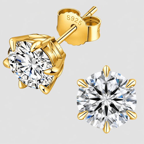Moissanite Stud Earrings