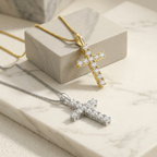 Moissanite Cross Necklace