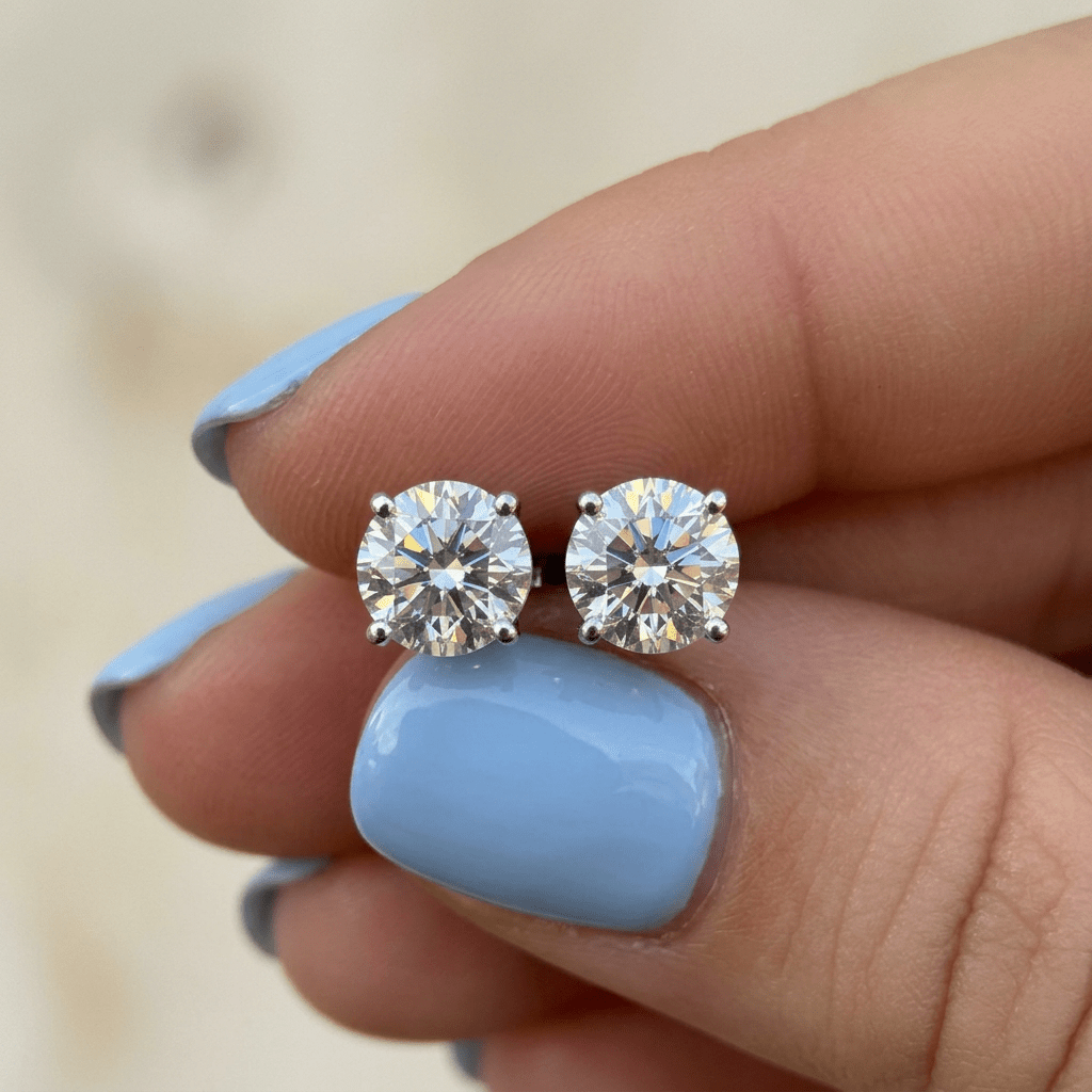 Moissanit-Ohrstecker